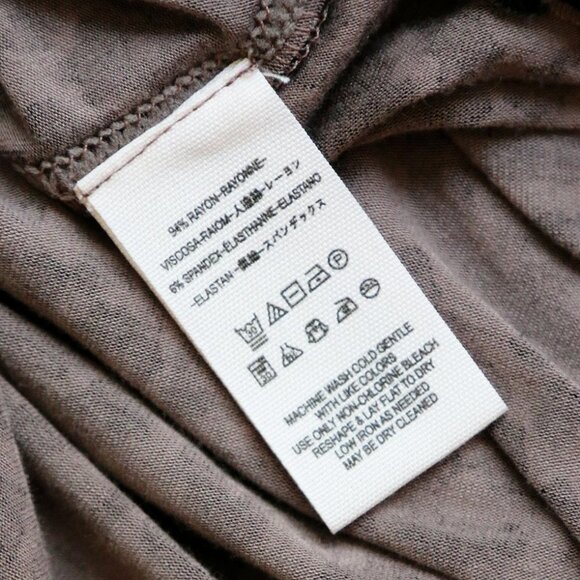 Free People Leopard Animal Print Soft Jersey Mock Neck Long Sleeve Top Button XS - Picture 11 of 15